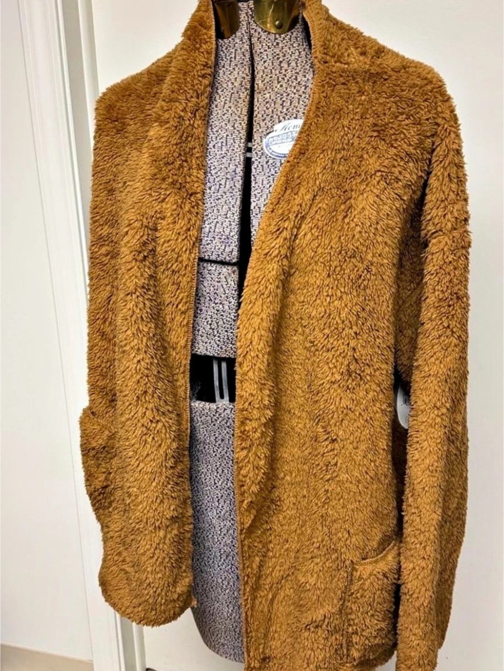 Secret Treasures Teddy Jacket Brown Large Like New